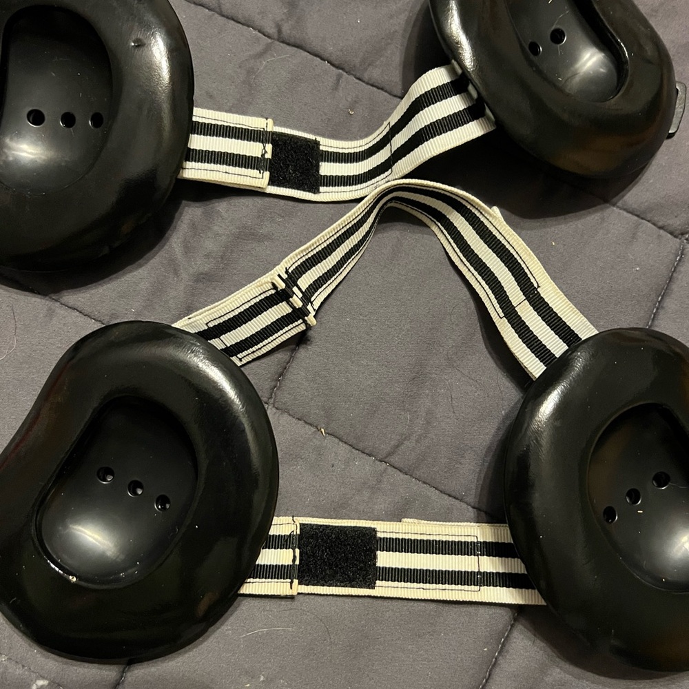 adidas Black and White Protective Gear for wrestling